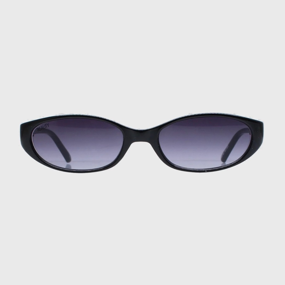 Reality Eyewear Velvet kitten - black eco recycled plastic slim sunglasses